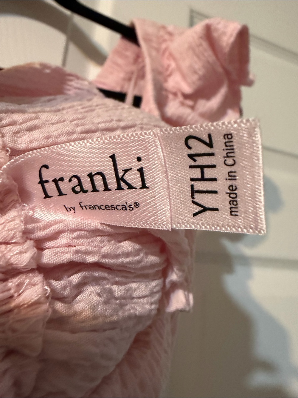 Pink Ruffled Square-Neck Top - Kids - Picture 4 of 4